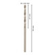 Forets à métaux rectifiés HSS-G, DIN 338 2,3 x 27 x 53 mm-5