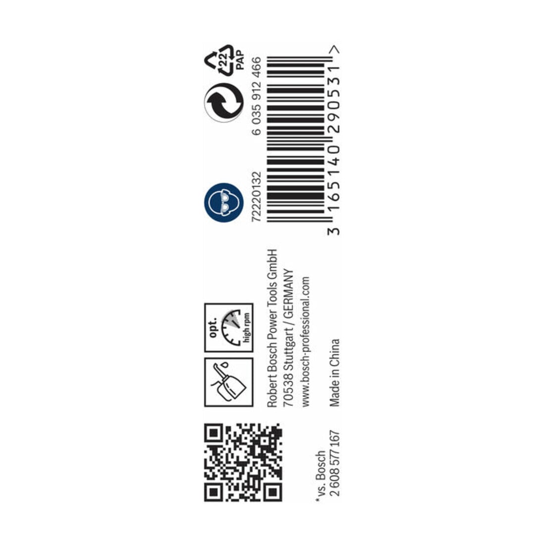 Forets à métaux rectifiés HSS-G, DIN 338 2,5 x 30 x 57 mm