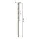 Forets à métaux rectifiés HSS-G, DIN 338 2,6 x 30 x 57 mm-5
