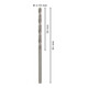 Forets à métaux rectifiés HSS-G, DIN 338 2,7 x 33 x 61 mm-4