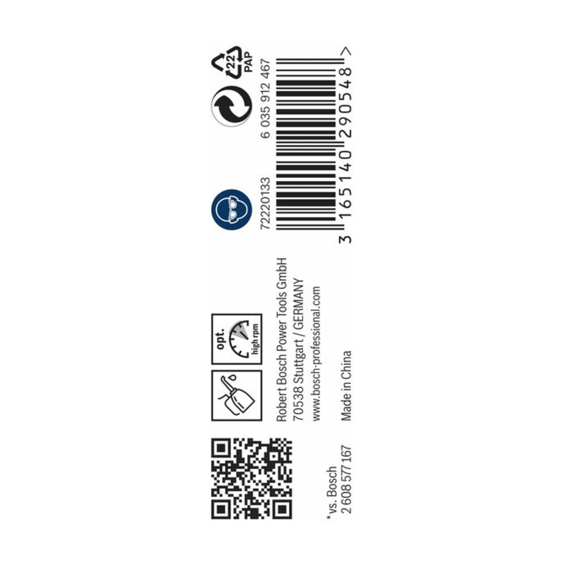 Forets à métaux rectifiés HSS-G, DIN 338 2,8 x 33 x 61 mm