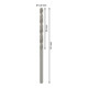 Forets à métaux rectifiés HSS-G, DIN 338 2,8 x 33 x 61 mm-5