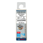 Forets à métaux rectifiés HSS-G, DIN 338 2 x 24 x 49 mm-4