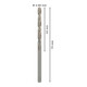 Forets à métaux rectifiés HSS-G, DIN 338 3,9 x 43 x 75 mm-5