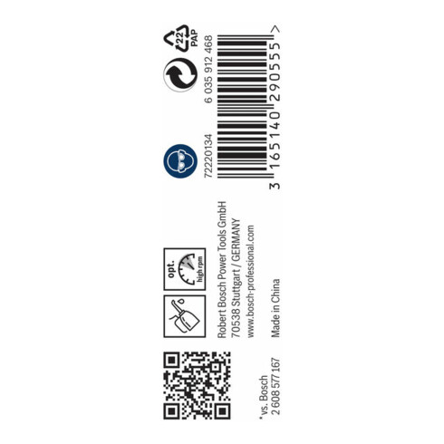 Forets à métaux rectifiés HSS-G, DIN 338 3 x 33 x 61 mm