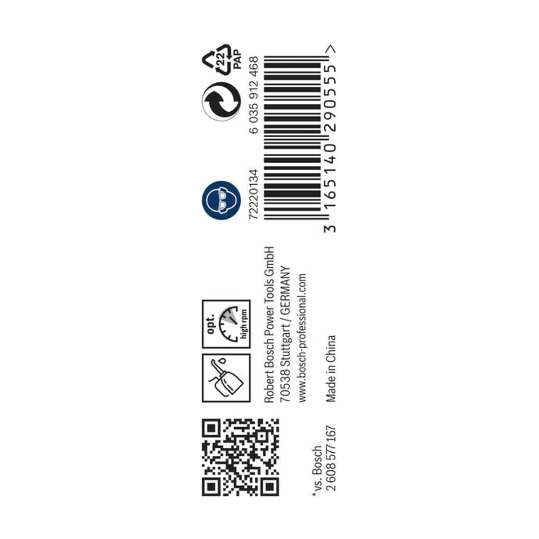 Forets à métaux rectifiés HSS-G, DIN 338 3 x 33 x 61 mm