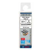 Forets à métaux rectifiés HSS-G, DIN 338 3 x 33 x 61 mm-4