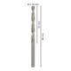 Forets à métaux rectifiés HSS-G, DIN 338 5,3 x 52 x 86 mm-5