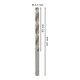 Forets à métaux rectifiés HSS-G, DIN 338 6,2 x 63 x 101 mm-5