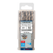 Forets à métaux rectifiés HSS-G, DIN 338 6,6 x 63 x 101 mm-4