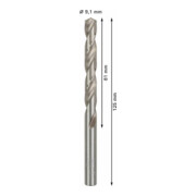 Forets à métaux rectifiés HSS-G, DIN 338 9,1 x 81 x 125 mm-5