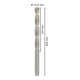 Forets à métaux rectifiés HSS-G, DIN 340, série longue 13 x 134 x 205 mm-2