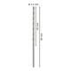 Forets à métaux rectifiés HSS-G, DIN 340, série longue 2,5 x 62 x 95 mm-5