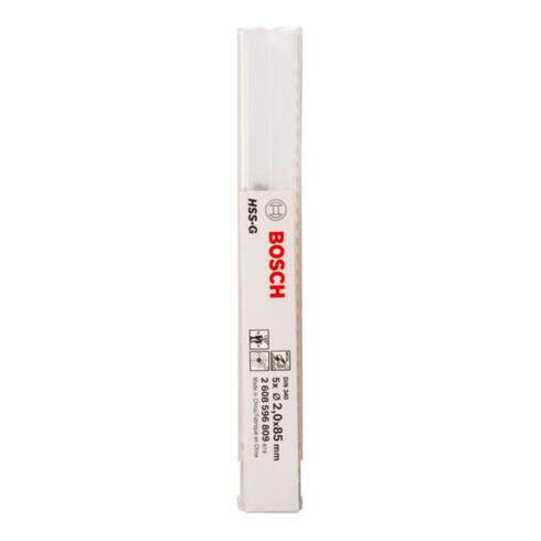 Forets à métaux rectifiés HSS-G, DIN 340, série longue 2 x 56 x 85 mm
