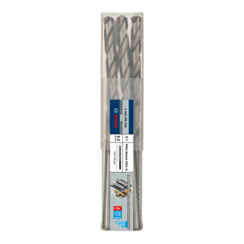 Forets à métaux rectifiés HSS-G, DIN 340, série longue 9,5 x 115 x 175 mm