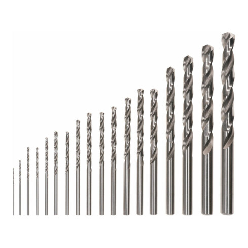 Forets à métaux rectifiés Toughbox HSS-G, DIN 338, 135°, set de 18 pièces 1; 1,5; 2; 2,5; 3; 3,5; 4; 4,5; 5; 5,5; 6; 7; 8; 9; 10 mm
