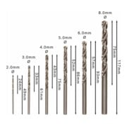 Forets à métaux Robust Line HSS-G 135°, set de 6 pièces 2; 3; 4; 5; 6; 8 mm, 135°-5