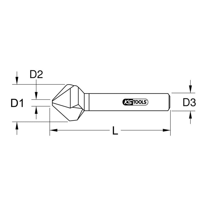 Forets aléseurs HSS 120°, 6,3 mm