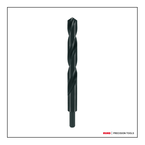 Foret hélicoïdal Ruko DIN 338 HSS-R type N avec tige étagée