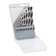 Forets hélicoïdaux HSS PointTeQ, set de 10 pièces