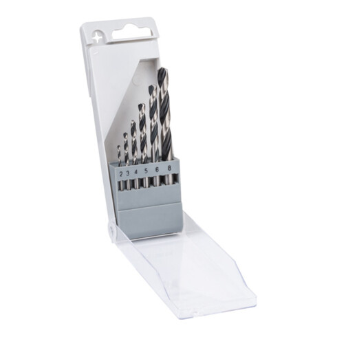 Forets hélicoïdaux HSS PointTeQ, set de 6 pièces