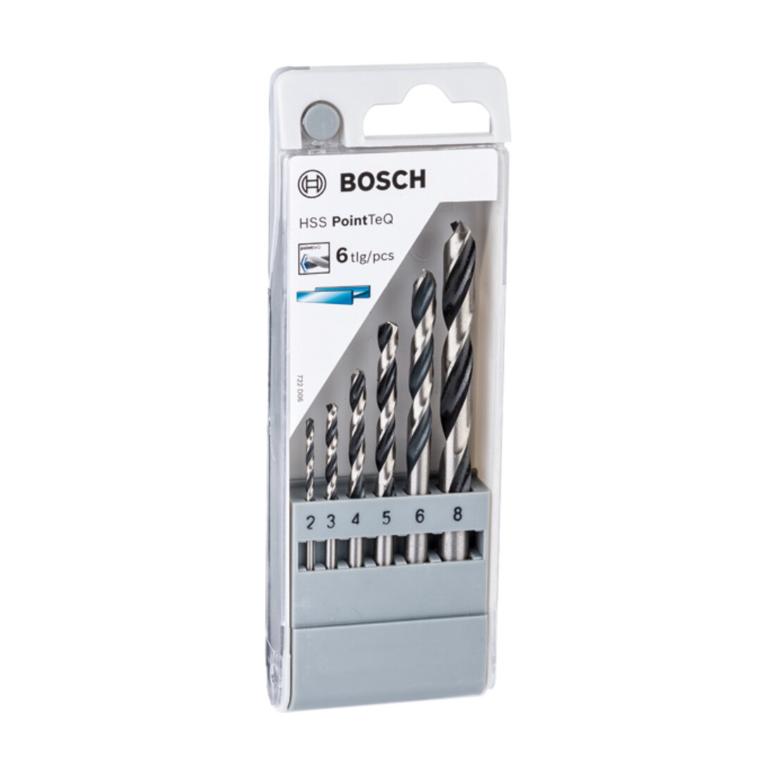 Forets hélicoïdaux HSS PointTeQ, set de 6 pièces
