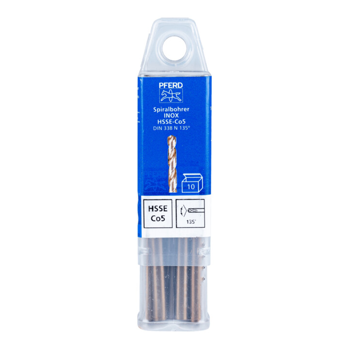 Forets hélicoïdaux PFERD - SPB DIN 338 HSSE N 5,1 INOX