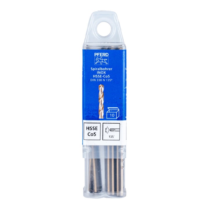 Forets hélicoïdaux PFERD - SPB DIN 338 HSSE N 5,3 INOX