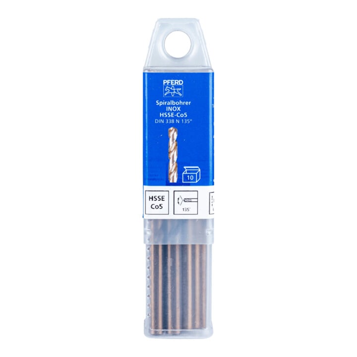 Forets hélicoïdaux PFERD - SPB DIN 338 HSSE N 6,8 INOX