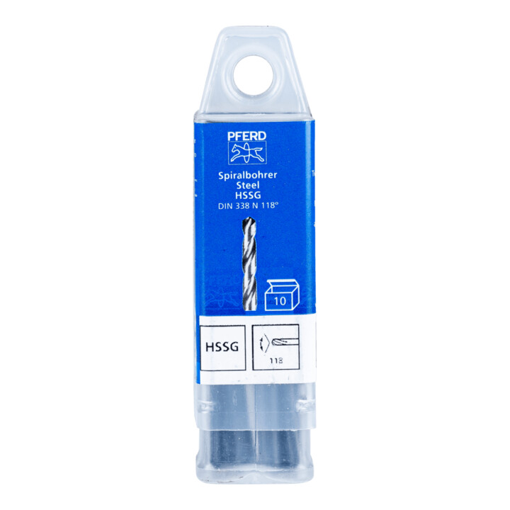 Forets hélicoïdaux PFERD - SPB DIN 338 HSSG N 4,2 STEEL
