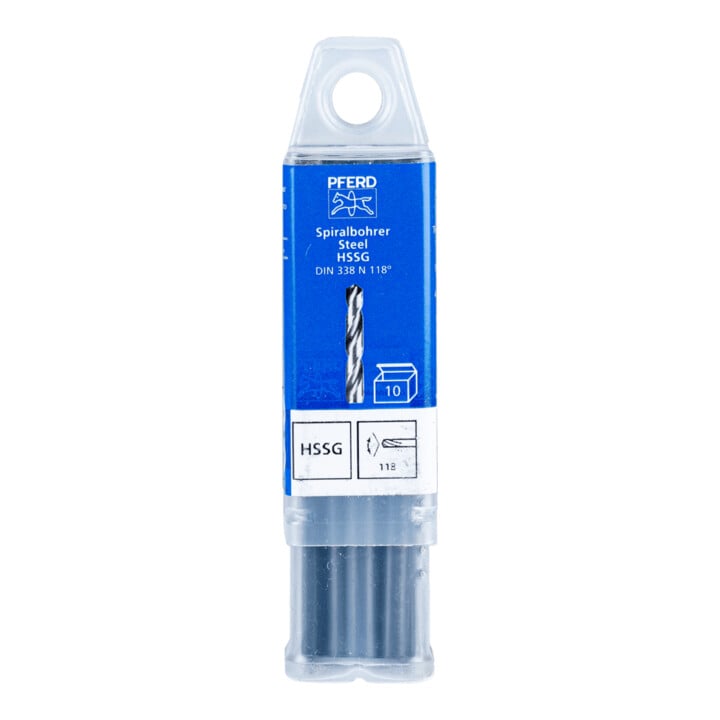 Forets hélicoïdaux PFERD - SPB DIN 338 HSSG N 5,1 STEEL