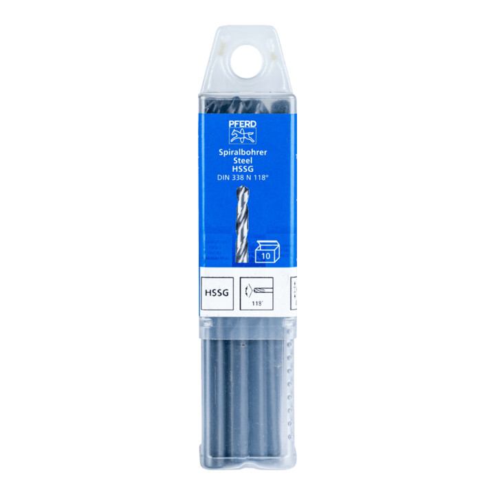 Forets hélicoïdaux PFERD - SPB DIN 338 HSSG N 6,8 STEEL
