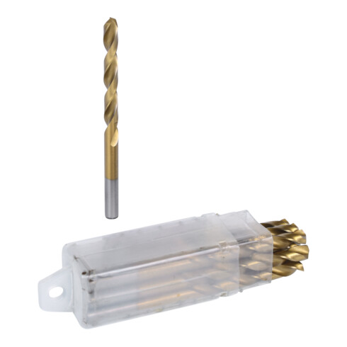 Forets HSS TiN, 6mm, pack de 10