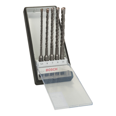 Forets Robust Line SDS plus-5 pour perforateur, set de 5 pièces Ø 5,5,6,7,8,10 x 165mm