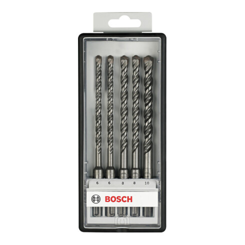 Forets Robust Line SDS plus-5 pour perforateur, set de 5 pièces Ø 6,6,8,8,10 x 165mm