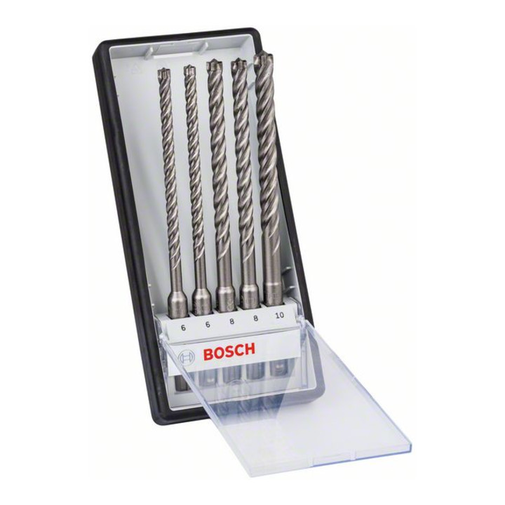 Forets Robust Line SDS plus-7X pour perforateur, set de 5 pièces 6; 6; 8; 8; 10 mm