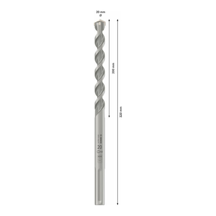 Forets SDS max-4 pour perforateur. Pour marteaux burineurs Bosch
