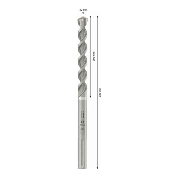 Forets SDS max-4 pour perforateur. Pour marteaux burineurs Bosch
