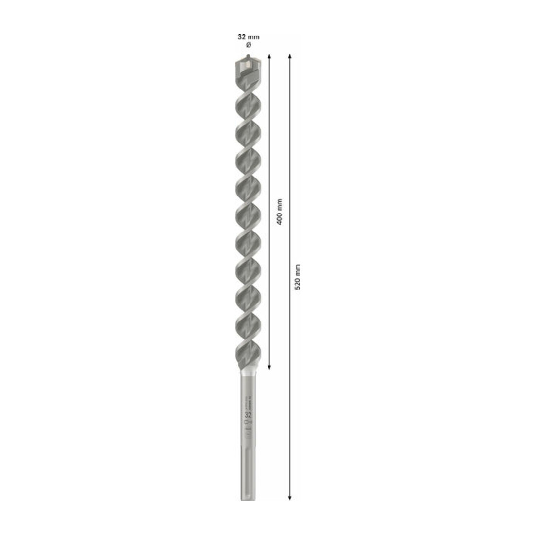 Forets SDS max-4 pour perforateur. Pour marteaux burineurs Bosch