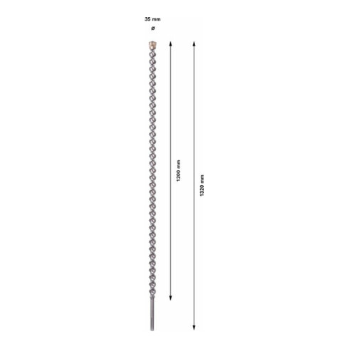 Forets SDS max-7 pour perforateur 35 x 1200 x 1320 mm