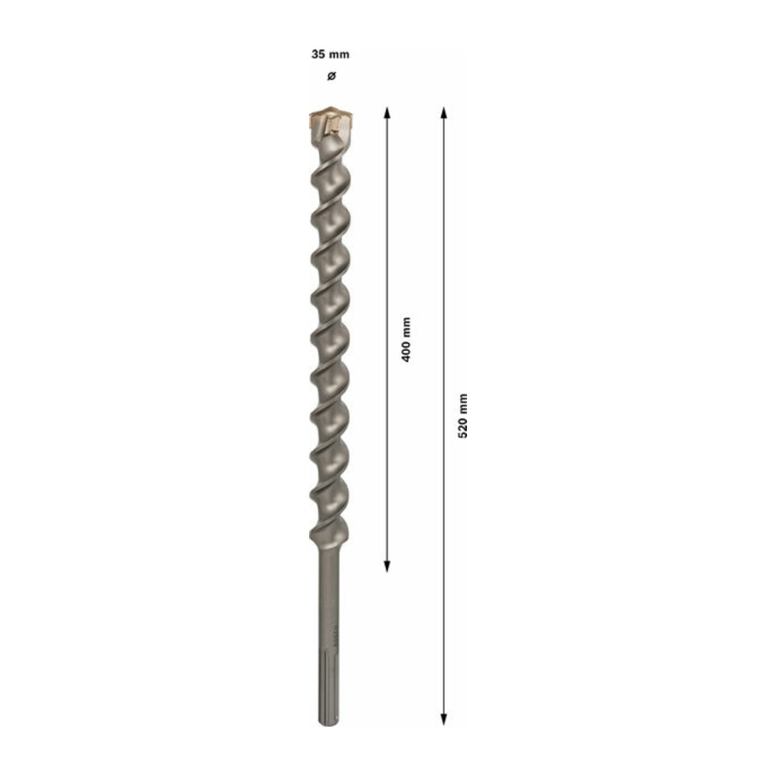Forets SDS max-7 pour perforateur 35 x 400 x 520 mm