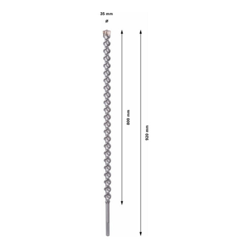 Forets SDS max-7 pour perforateur 35 x 800 x 920 mm