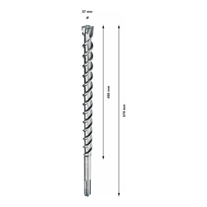 Forets SDS max-7 pour perforateur 37 x 450 x 570 mm