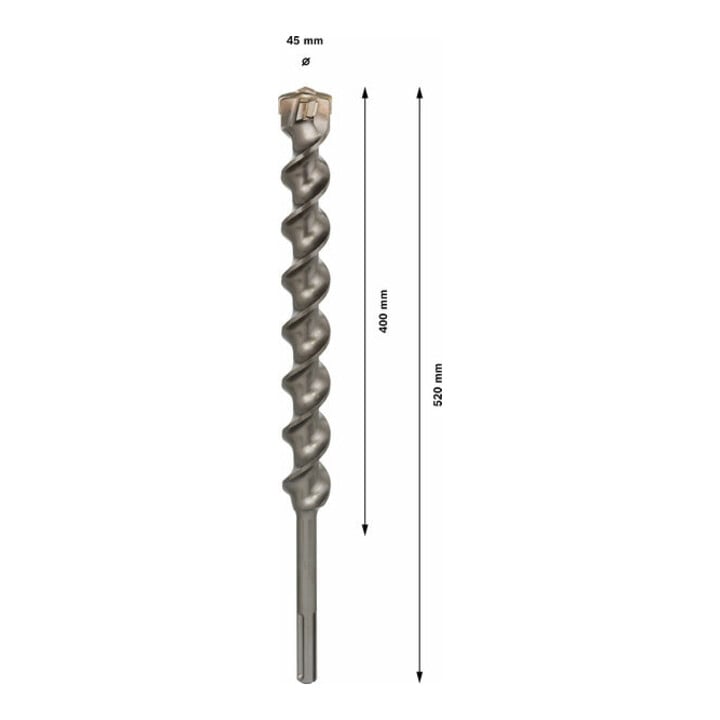 Forets SDS max-7 pour perforateur 45 x 400 x 520 mm