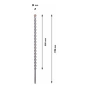 Forets SDS max-9 Natural Stone pour perforateur 28 x 600 x 720 mm-5
