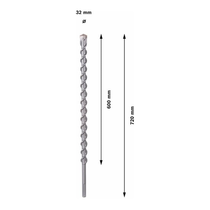 Forets SDS max-9 Natural Stone pour perforateur 32 x 600 x 720 mm