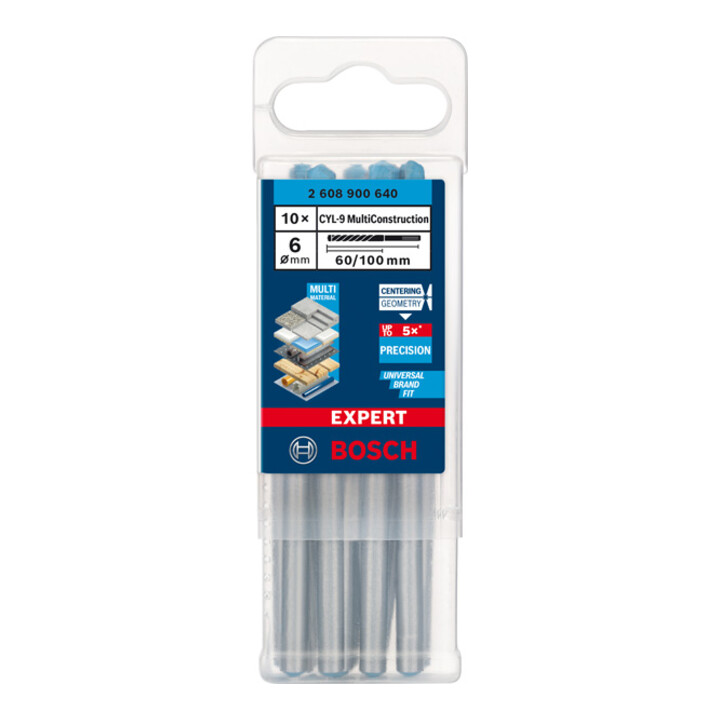 Foreuse Bosch Expert MultiConstruction CYL-9, 6 x 60 x 100 mm