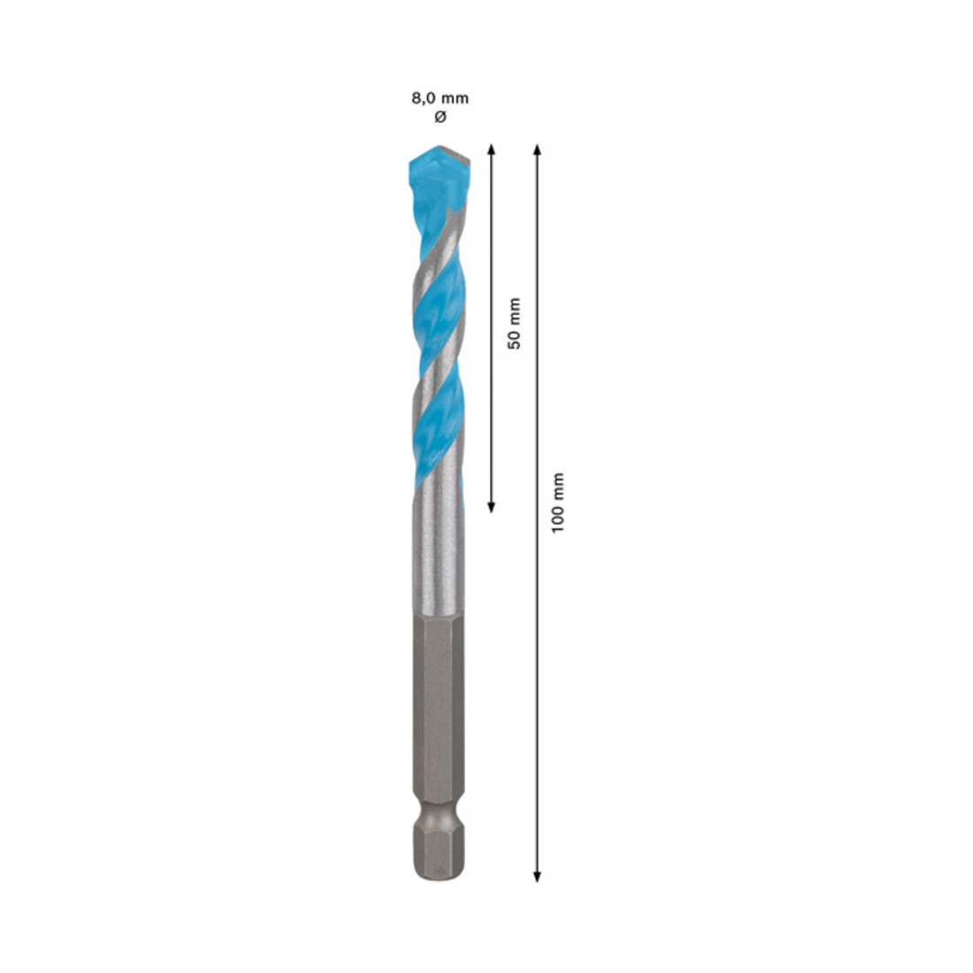 Foreuse Bosch Expert MultiConstruction HEX-9, 8 x 50 x 100 mm