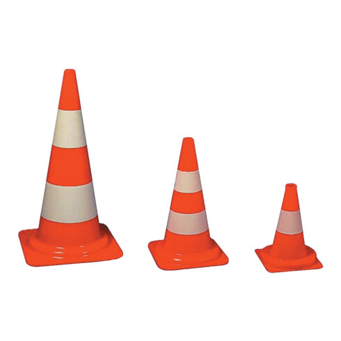 Format Cône de signalisation PVC orange 320 mm