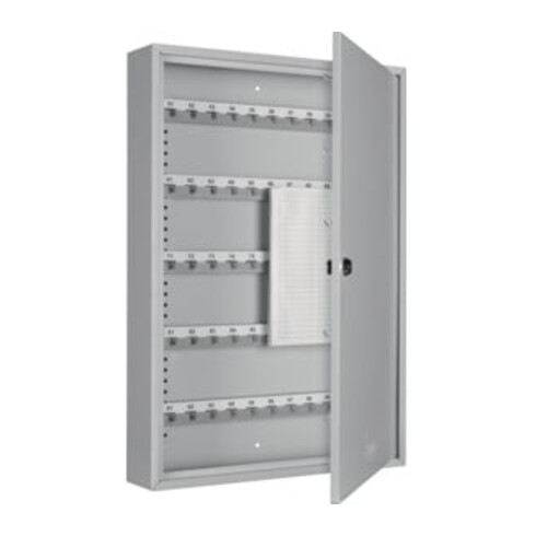 Format Schlüsselschrank S H550xB380xT80mm 1-türig Zylinderschl.Anz.Hak.100